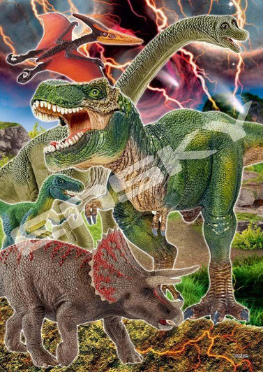  Ensky 56-L04 Jigsaw Puzzle Schleich Dinosaur Collection (56 Pieces) 