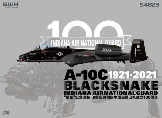 Other Pit-Road 1/48 A-10C Indiana Air National Guard 100th Anniversary Paint Plastic Model 