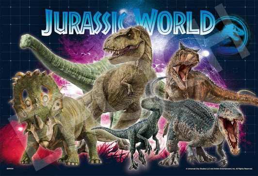 Epoch 28-708s Jigsaw Puzzle Hologram Jurassic World (300 Pieces)