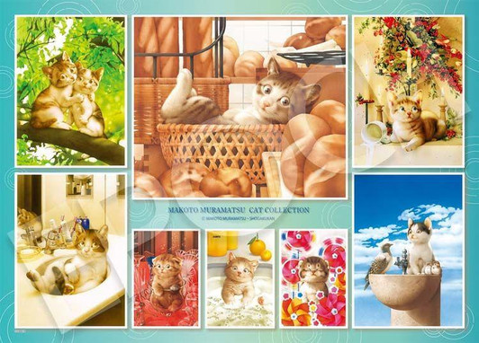  Epoch 06-602s Jigsaw Puzzle Cat Collection (Makoto Muramatsu) (500 Pieces) 