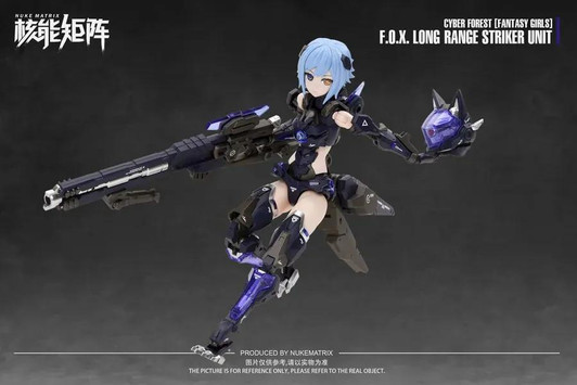  NUKE MATRIX Cyber Forest Fantasy Girls: F.O.X Long-Range Striker Unit 1/12 Plastic Model 