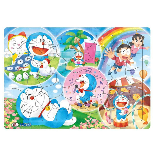  Showa Note 151214703 Jigsaw Puzzle Doraemon B4 Puzzle 03 (with Fun Board) (55 Pieces) 