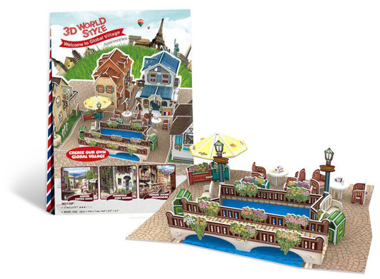 Other Heart Art Collection Jigsaw Puzzle  3D Puzzle 3D Craft Model World Style Global Village (Joint Parts) (42 Pieces) 