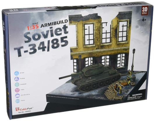 Other Heart Art Collection Jigsaw Puzzle 3D Puzzle 3D Craft Model Soviet Tank T-34/85 (208 Pieces) 