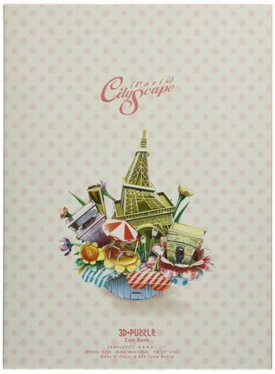 Other Heart Art Collection Jigsaw Puzzle 3D Puzzle 3D Craft Model City Scape Paris (74 Pieces) 