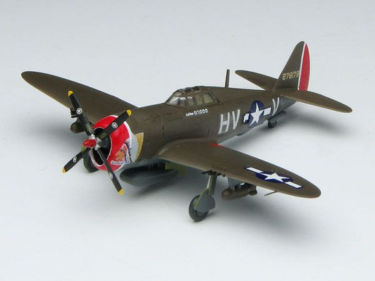 Platz 1/144 P-47D Thunderbolt Razorback (2 Aircraft Set) Plastic Model
