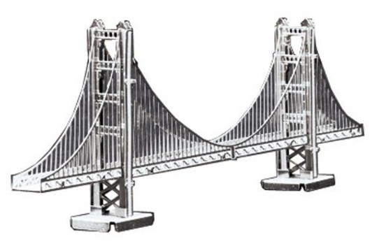 Tenyo TMN-01 Metallic Nano Puzzle Golden Gate Bridge