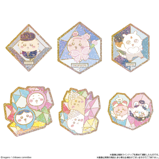 Bandai Candy Chiikawa Sparkling Die-Cut Sticker With Gummy (BOX 12 Pcs.)