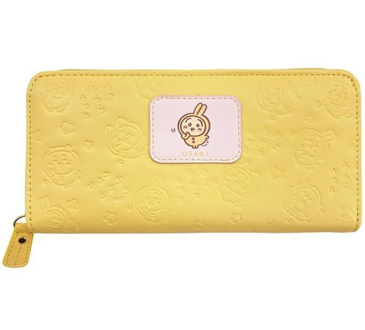 Chiikawa Round Long Wallet Yellow Usagi