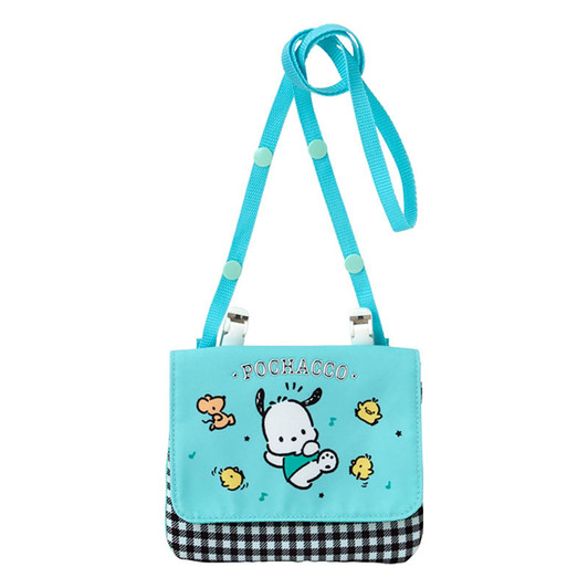 Sanrio Pochacco Shoulder Pocket Pouch Personal Belongings Accessories Polyester Includes inner name space For children 102245