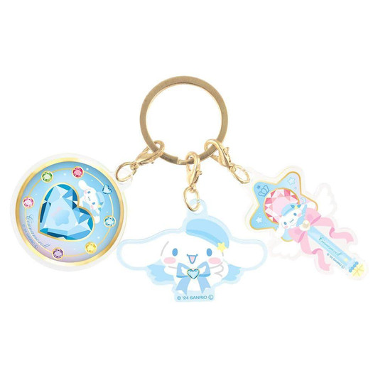  T's Factory Sanrio Three Charm Keychain Magical Jewelry / Cinnamoroll 