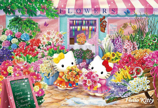 Beverly Jigsaw Puzzle Hello Kitty's Flower Shop (300 Pieces) 