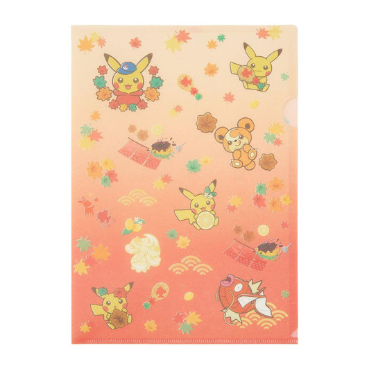  Pokemon Center Original Japanese Style A4 Clear File 2-Piece Set Pokemon Center Hiroshima R 