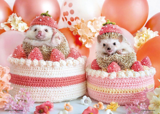 Beverly Jigsaw Puzzle Hedgehog's Strawberry Party (108 Pieces) 