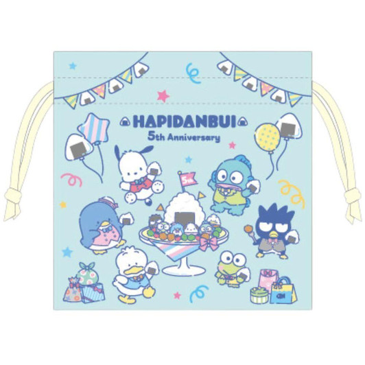  T's Factory Sanrio Ribbon Flat Drawstring Bag Hapitan Bui / Rice Ball 