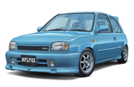  Fujimi 1/24 Inch-up Series NISSAN MARCH (K11 type) with NISMO Parts and NISMO 40th Anniversary Assembly Case Plastic Model 