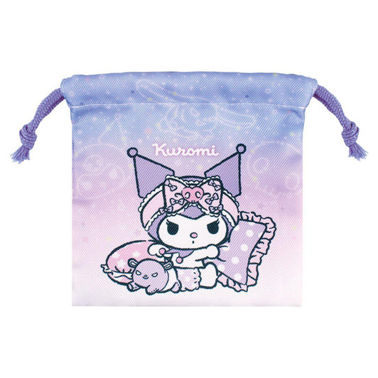  T's Factory Sanrio Chocotto Drawstring Bag Nighttime / Kuromi 