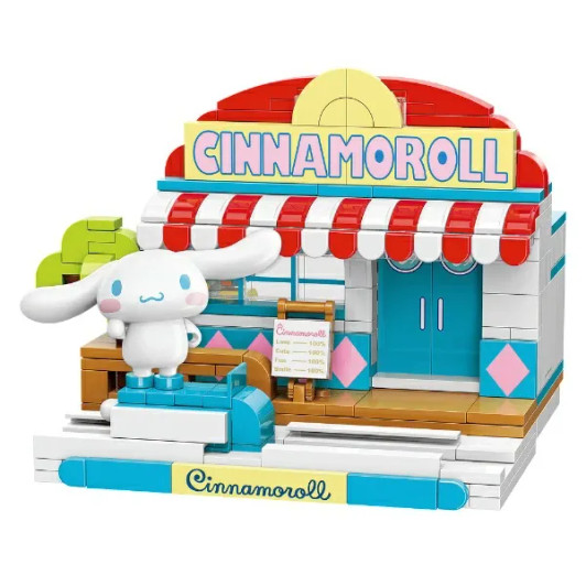 Toys Onda Sanrio Connected Shopping Street Block Cinnamoroll's Bayside Cafe Puzzle