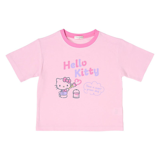 Sanrio Other Kids Short Sleeve T-Shirt Hello Kitty Pink 110cm