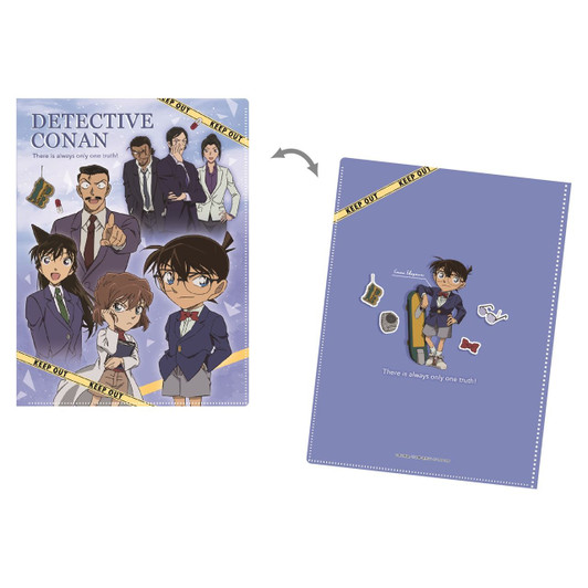 T's Factory Detective Conan Hardcover 6 Page Clear File Snow Blue