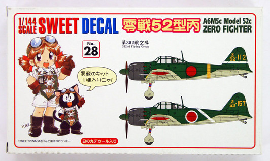 Sweet Decal No.28 Zero Fighter A6M5 Model 52 352nd Flying Group 1/144 Scale Kit