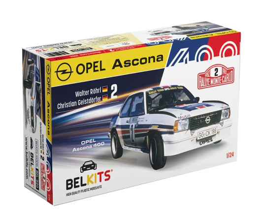 Platz 1/24 Opel Ascona 400 1982 Monte Carlo Rally Winner Plastic Model Kit