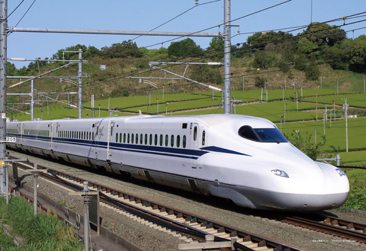 Jigsaw Puzzle The Shinkansen N700S continuing into the future (108 Pieces)