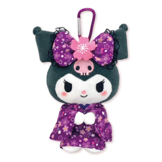 Nakajima Plush Eco Bag Sakura Kimono Kuromi