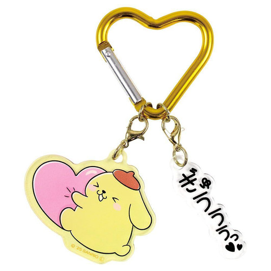  T's Factory Sanrio Onomatopoeia 2 Charm Key Holder Pompompurin 