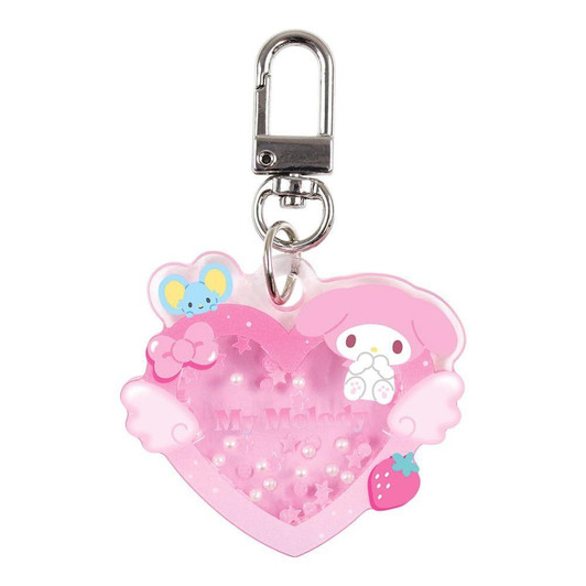  T's Factory Sanrio Heart Shaker Keychain My Melody 
