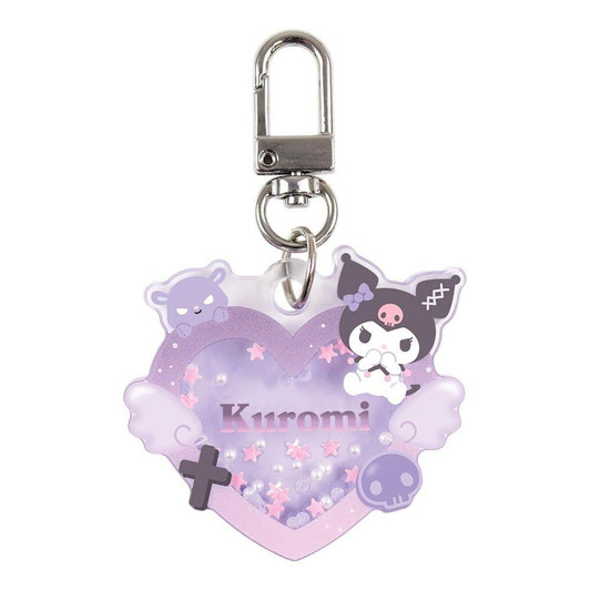 T's Factory Sanrio Heart Shaker Keychain Kuromi 