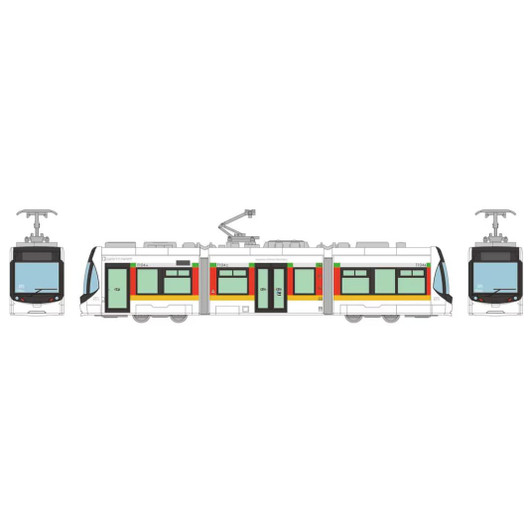  Tomytec Toyama Chihou Railway City Tram Line Type T100 (4th Configuration) No.104 (N scale) 