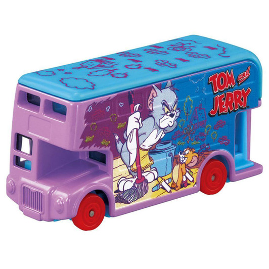  Takara Tomy Dream Tomica SP Tom And Jerry Wrapping Bus (Purple) 
