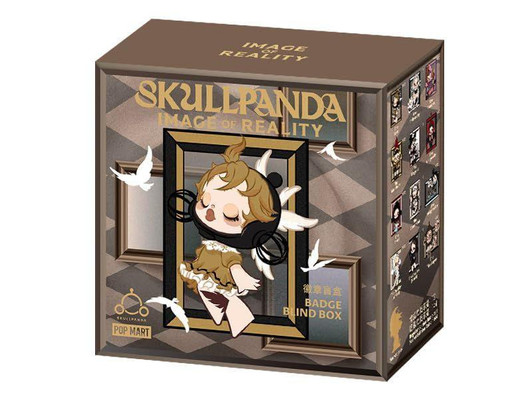POP-MART Skullpanda Image Of Reality Series Badge (SINGLE RANDOM)