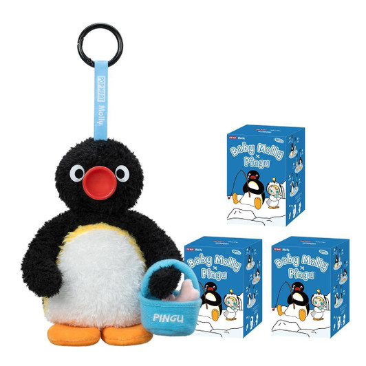 POP-MART Baby Molly Pingu Happy Fishing Series Plush Pendant (3 PACK RANDOM)