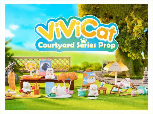  POP-MART Vivicat Courtyard Series Garden Kit Figure (9 BOX RANDOM) 