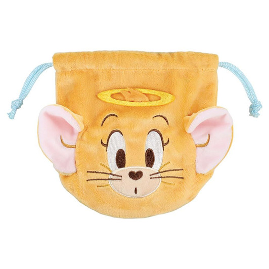 T's Factory Tom And Jerry Plush Drawstring Bag Angel Jerry