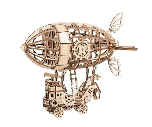 ROBOTIME DIY Wood Puzzle Airship Handmade Kit (176 Pieces)