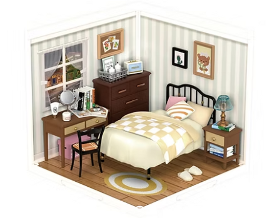 ROBOTIME Super Creator Bedroom (95 Pieces)