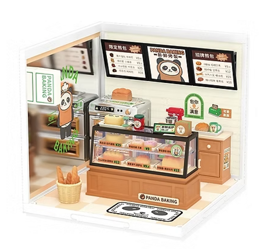 ROBOTIME Super Creator Panda Bakers (110 Pieces)