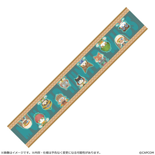 Capcom Monster Hunter Wilds: Muffler Towel Illustration Style