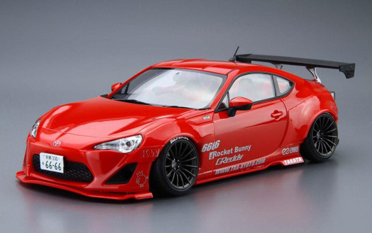 Aoshima The Tuned Car No. 1 1/24 ZN6 Toyota 86 '12 Greddy & Rocket Bunny Enkei Ver. (Toyota) Plastic Model