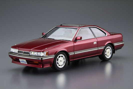 Aoshima The Model Car No. 61 1/24 Nissan UF31 Leopard 3.0 Ultima '86 Plastic Model