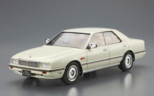 Aoshima The Model Car No. 31 1/24 Nissan Y31 Cima Type II Limited '90 Plastic Model