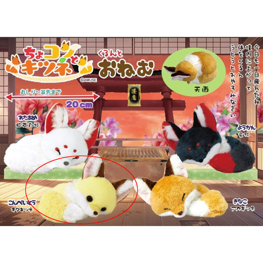 Amuse Chokon To Kitsune Kurun To Onemu Plush Toy Konpeito
