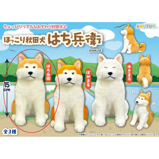 Amuse A Heartwarming Akita Inu Hachibei Plush Doll Hachibei