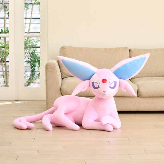 Pokemon Center Original Pokemon Center Original Plush Life-Size Espeon Lying Down