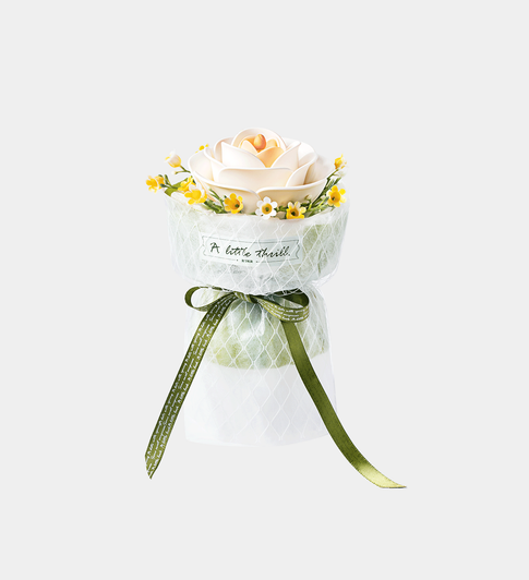 ROBOTIME DIY Miniature Kit White Camellia (63 Pieces)