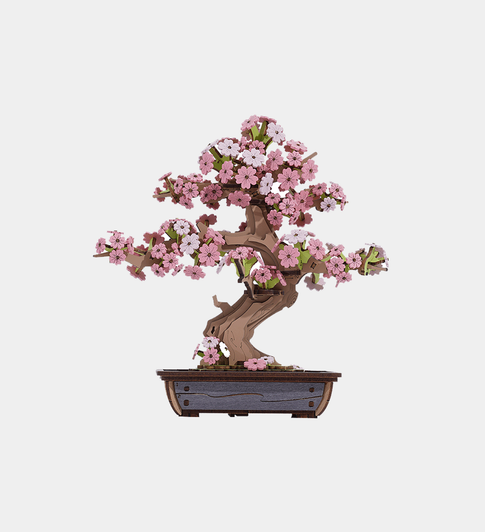 ROBOTIME DIY Miniature Kit Sakura Bonsai (263 Pieces)