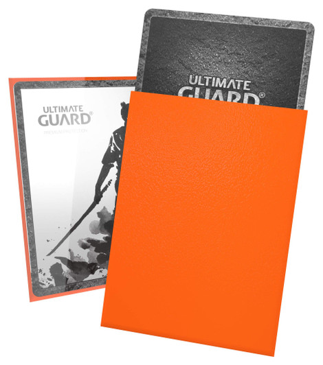 Ultimate Guard Katana Sleeves Standard Size 100 Card Sleeves Orange